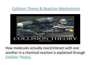 Collision Theory &amp; Reaction Mechanisms