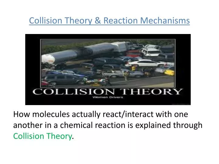 collision theory reaction mechanisms