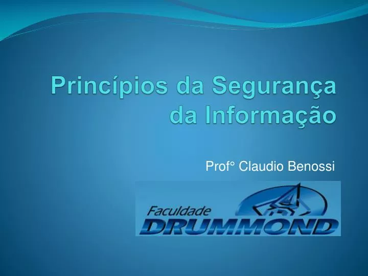 princ pios da seguran a da informa o