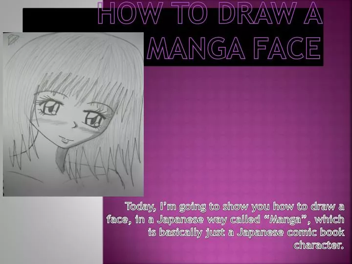 how to draw a manga face