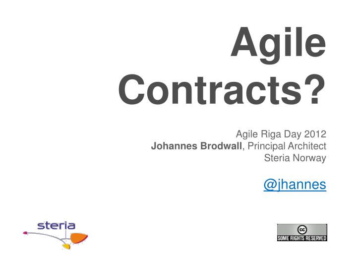 agile contracts