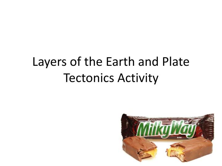 layers of the earth and plate tectonics activity