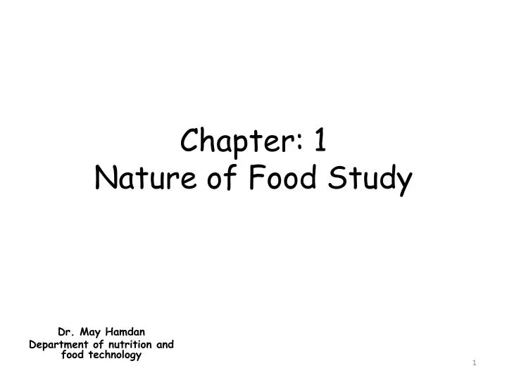 chapter 1 nature of food study