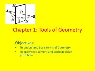 Chapter 1: Tools of Geometry