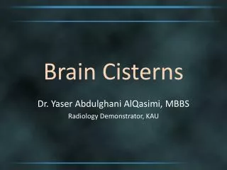 Brain Cisterns