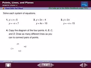 Points, Lines, and Planes