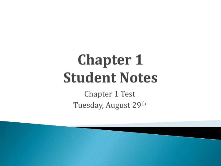 chapter 1 student notes