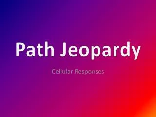 Path Jeopardy