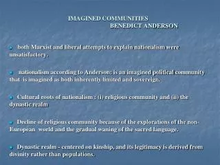 IMAGINED COMMUNITIES BENEDICT ANDERSON