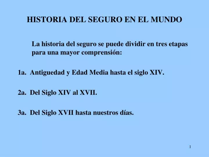 historia del seguro en el mundo