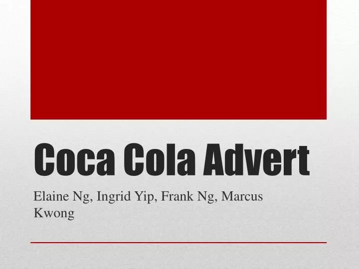 coca cola advert