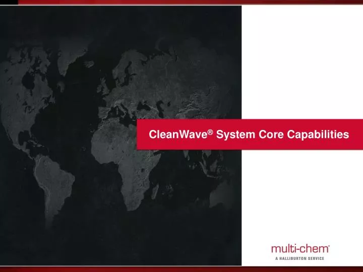 cleanwave system core capabilities