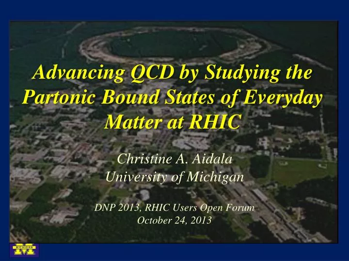 advancing qcd by studying the partonic bound states of everyday matter at rhic