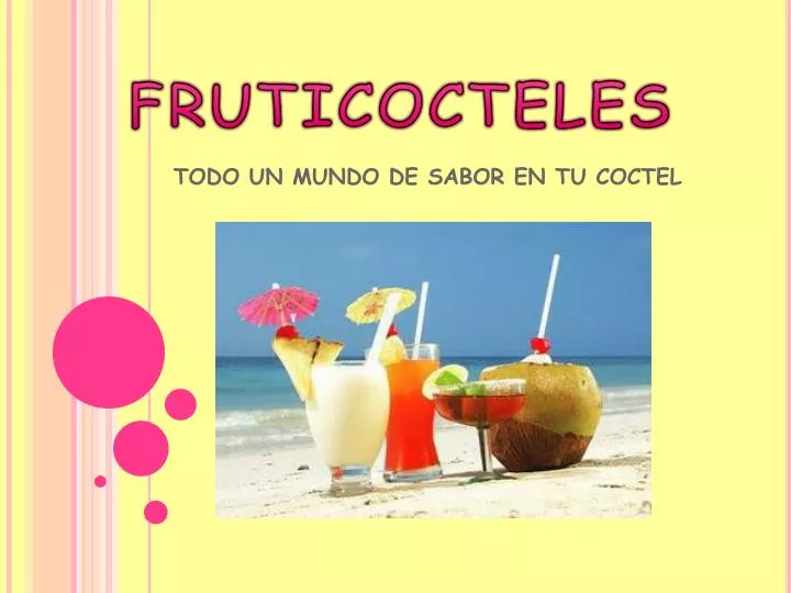 todo un mundo de sabor en tu coctel