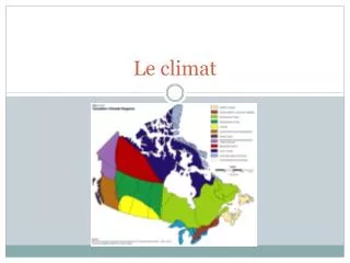 le climat