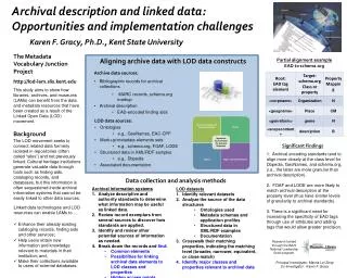 Archival description and linked data: Opportunities and implementation challenges