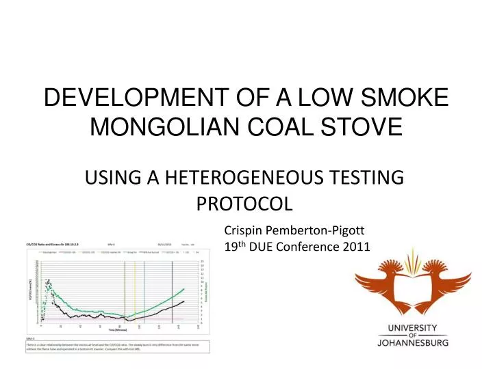 development of a low smoke mongolian coal stove