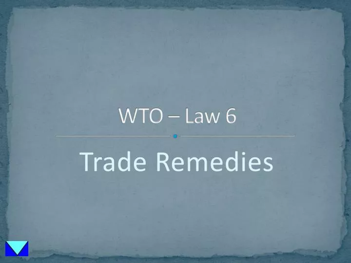wto law 6
