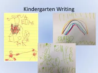 Kindergarten Writing
