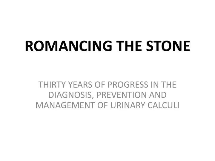 romancing the stone