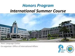 Honors Program International Summer Course