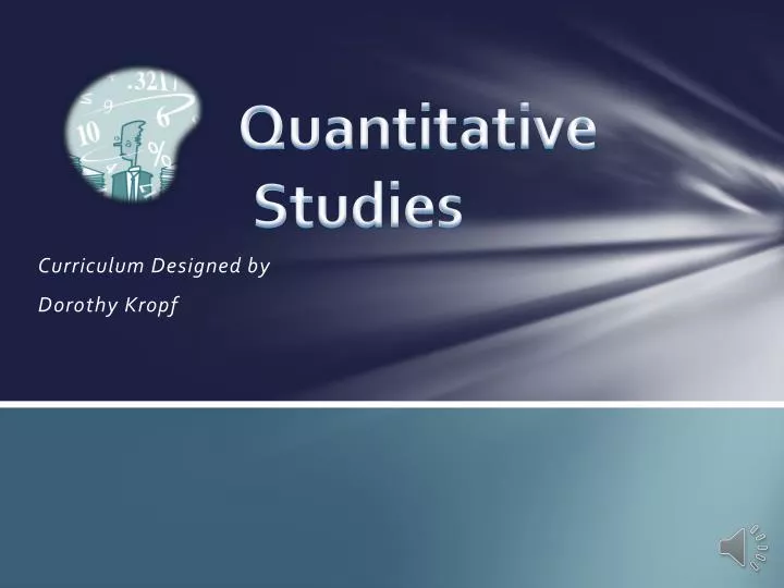 quantitative studies