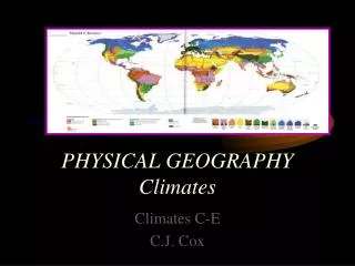 PHYSICAL GEOGRAPHY Climates