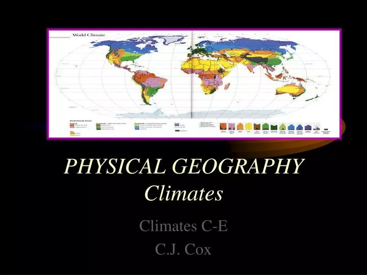 physical geography climates