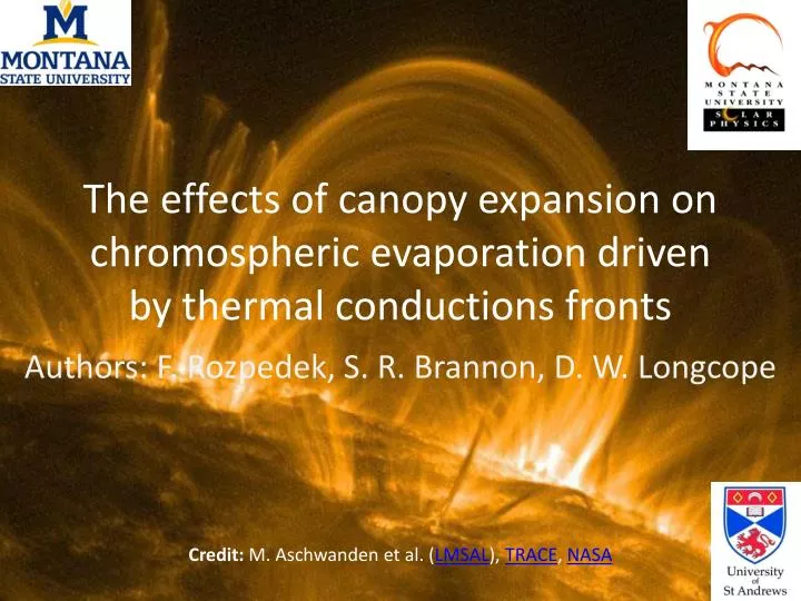 the effects of canopy expansion on chromospheric evaporation driven by thermal conductions fronts