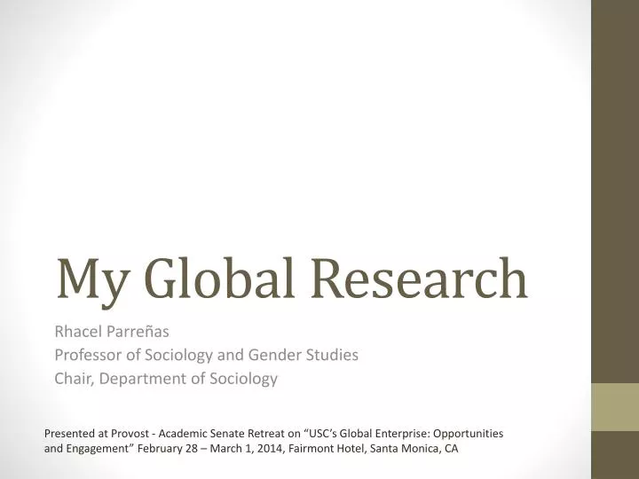 my global research