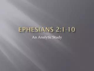Ephesians 2:1-10
