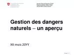 Gestion des dangers naturels – un aperçu - slide 1