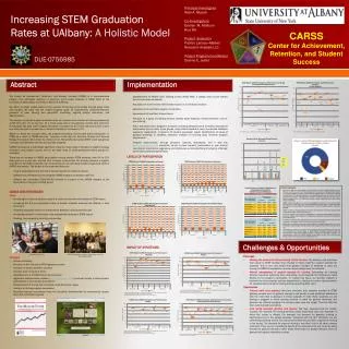 Increasing STEM Graduation Rates at UAlbany: A Holistic Model