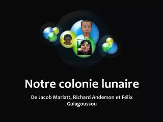 notre colonie lunaire