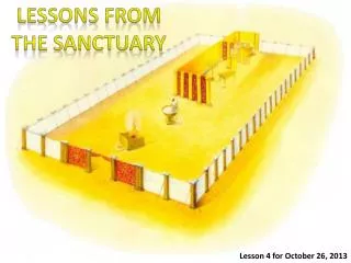 LESSONS FROM THE SANCTUARY