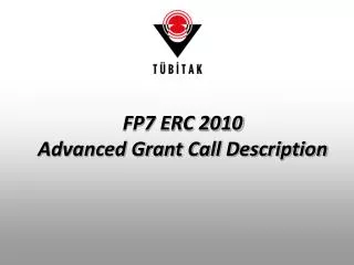 FP7 ERC 2010 Advanced Grant Call Description