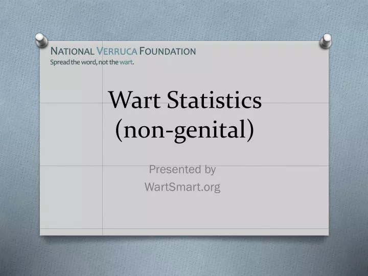 wart statistics non genital