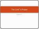 The Lord ’ s Prayer - slide 1