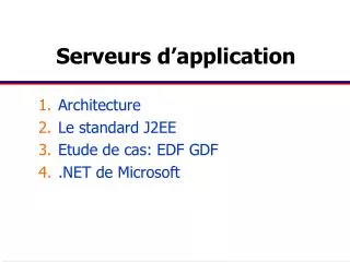 serveurs d application