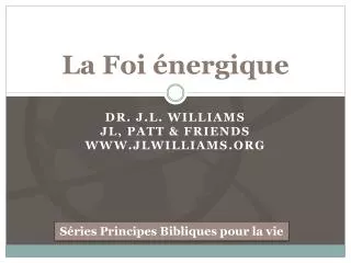 la foi nergique