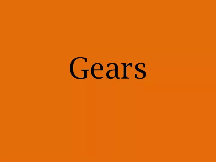 gears