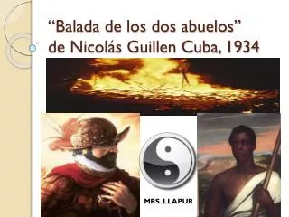 balada de los dos abuelos de nicol s guillen cuba 1934