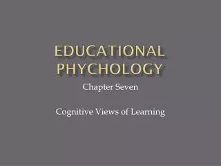 Educational PHYCHOLOGY