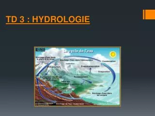 td 3 hydrologie