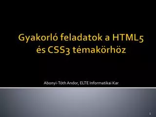 gyakorl feladatok a html5 s css3 t mak rh z