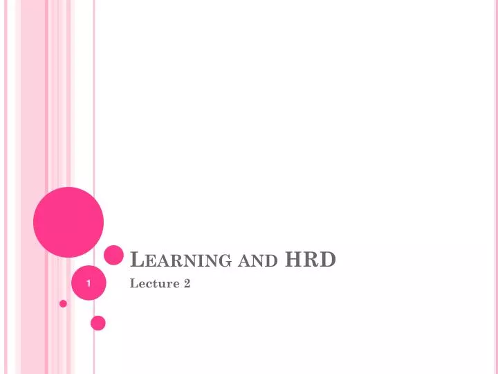 learning and hrd