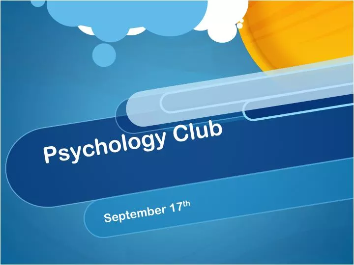 psychology club