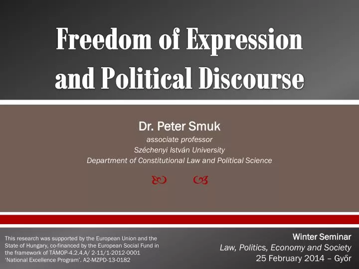 freedom of expression and political discourse