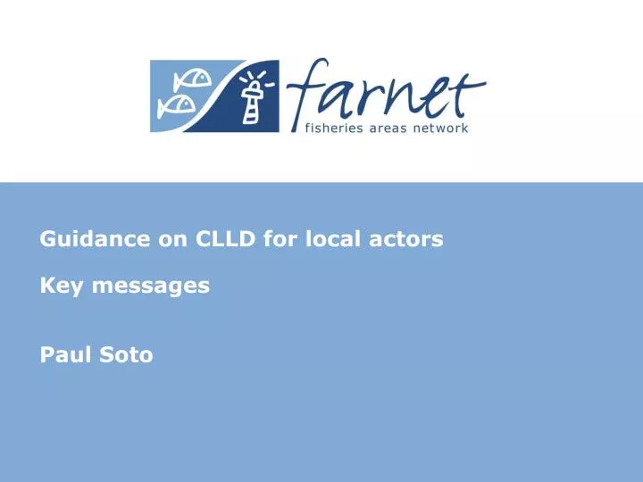 guidance on clld for local actors key messages paul soto