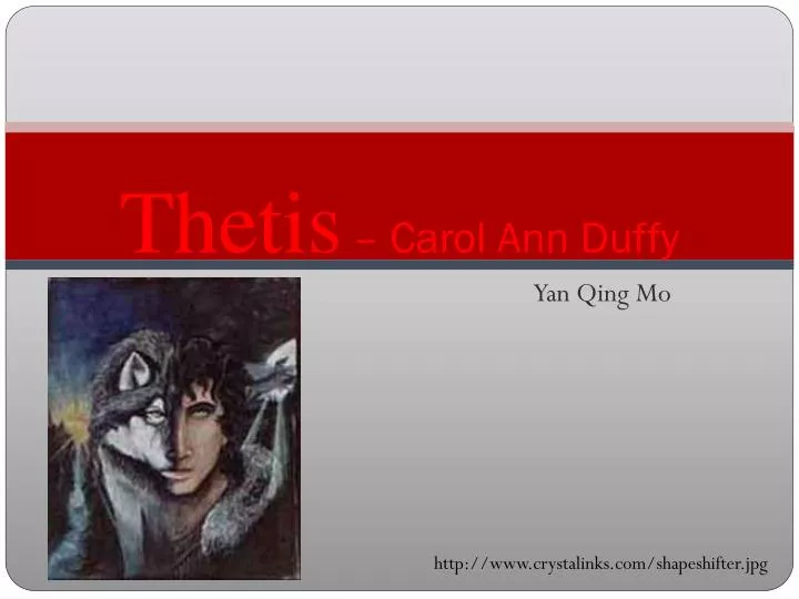 thetis carol ann duffy